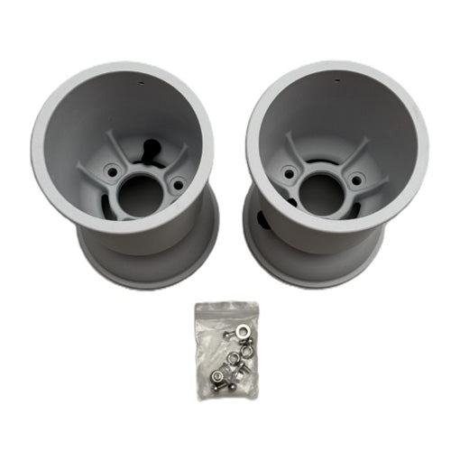 Kart Republic Big Kart Set 2 Rear Wheels 212mm MG White