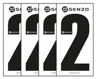 Senzo Adhesive Numbers Pack of 4