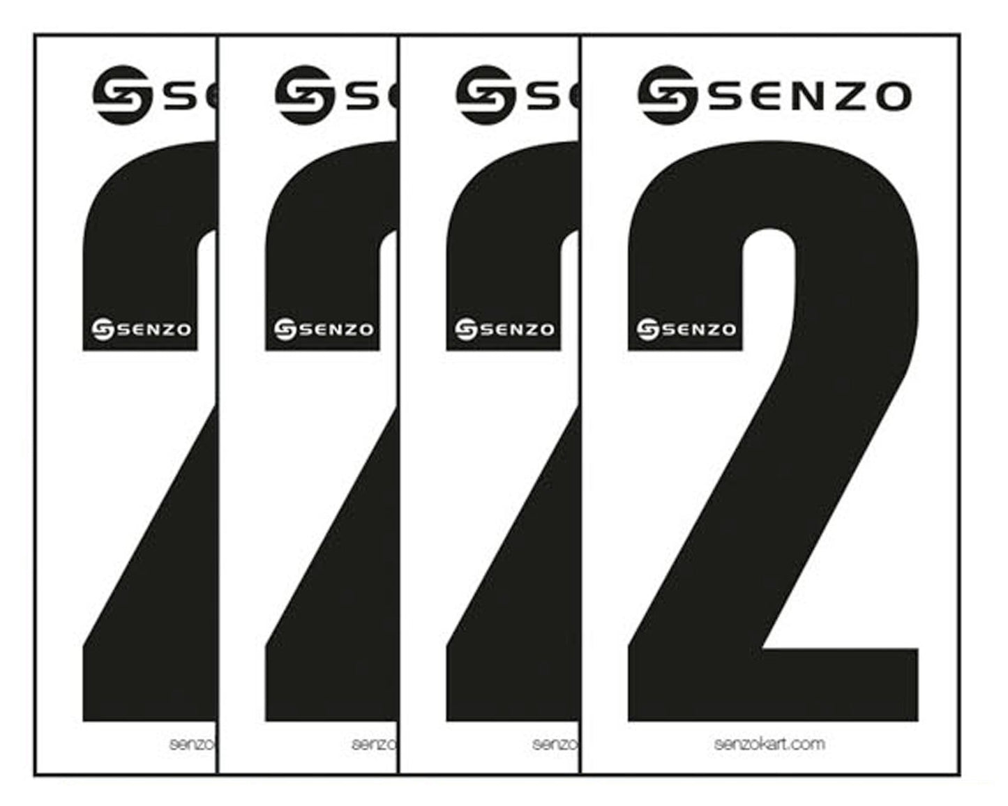 Senzo Adhesive Numbers Pack of 4