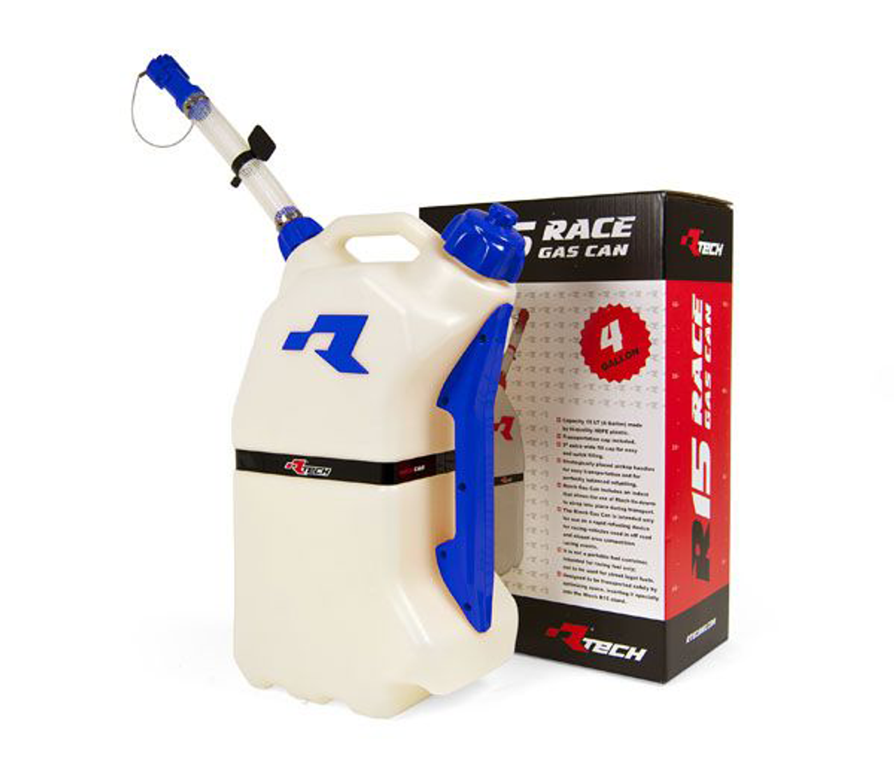 Rtech Fuel Can (15L) With Flexible Hose Spout (Various Colours)