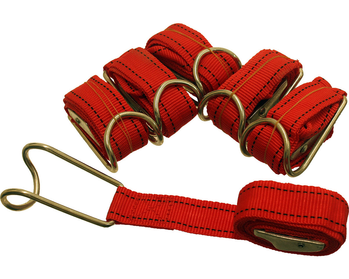 Red Ratchet Strap 800mm Long Red 800mm