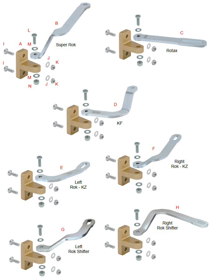 Tonykart OTK Exhaust Support 0256 Type