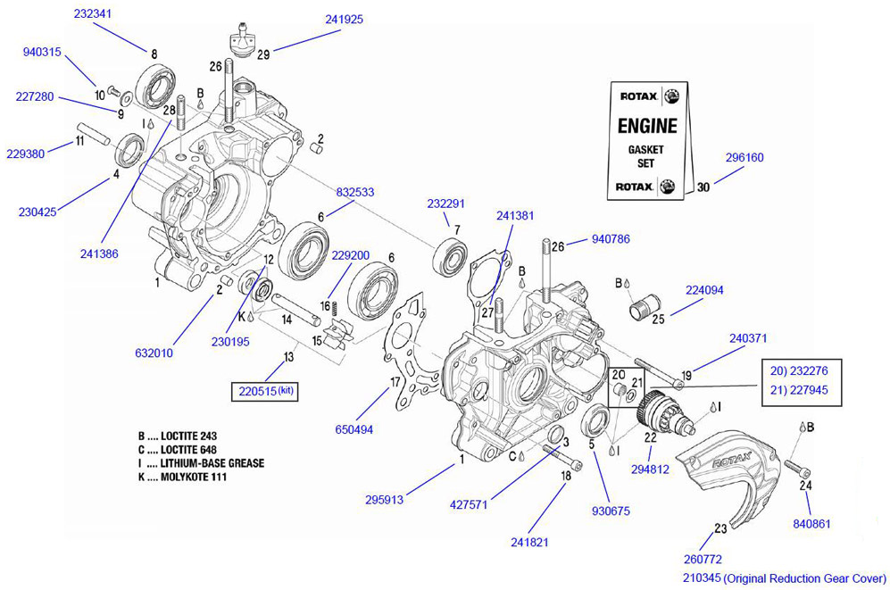 Rotax Max Plastic Chain And Clutch Guard