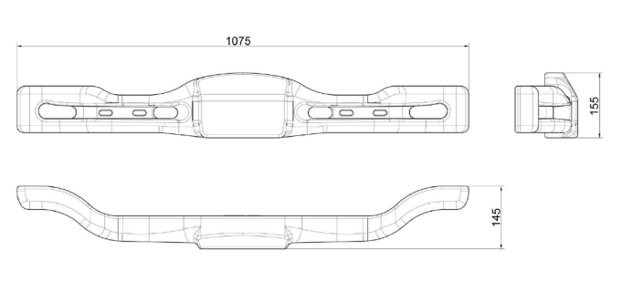 Rear Bumper Mini XTR20 1060mm 005-BR-88