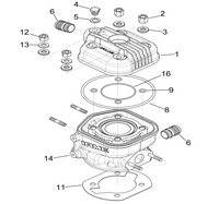 Iame Water Swift Cylinder Head - CONTACT TO ORDER