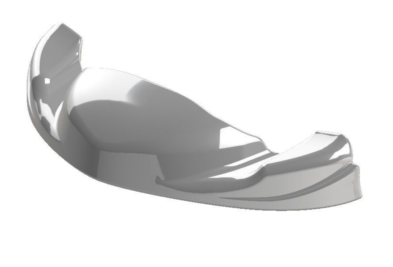 Kart Republic Mini Kart Front Spoiler/Nose Mini White