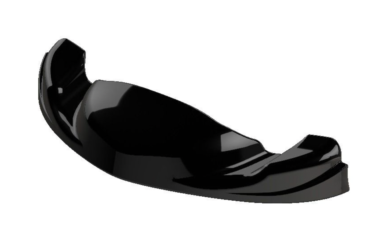 Kart Republic Mini Kart Front Spoiler/Nose Mini Black