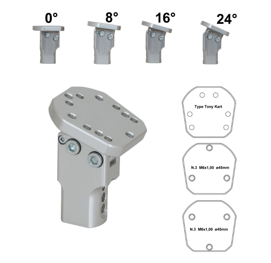 Go Kart OTK Style Universal Adjustable Short Steering Wheel Boss Karting - Foto 3
