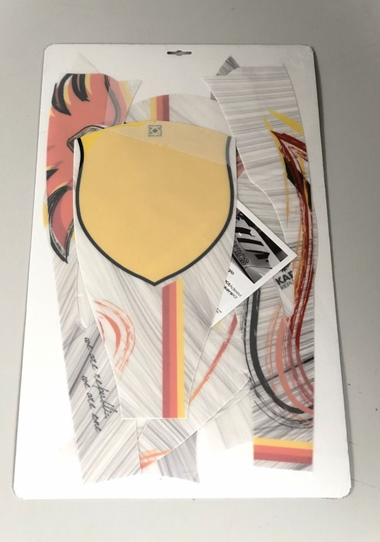 Kart Republic Mini Kart Sticker Kit Kr Mini Spoiler/Front Fairing (Nose/Nassau)