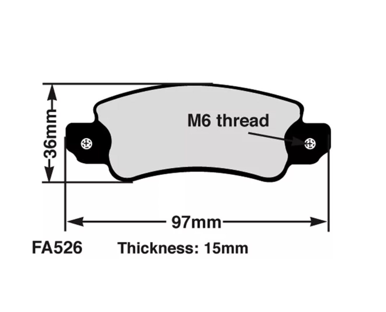 EBC Brake Pad Set FA526