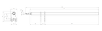 Steering Column 10/M8 L.510 mm