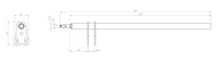 Steering Column M8 L.475mm (Compatible with OTK and others)