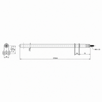 Steering Column M8 X 510mm