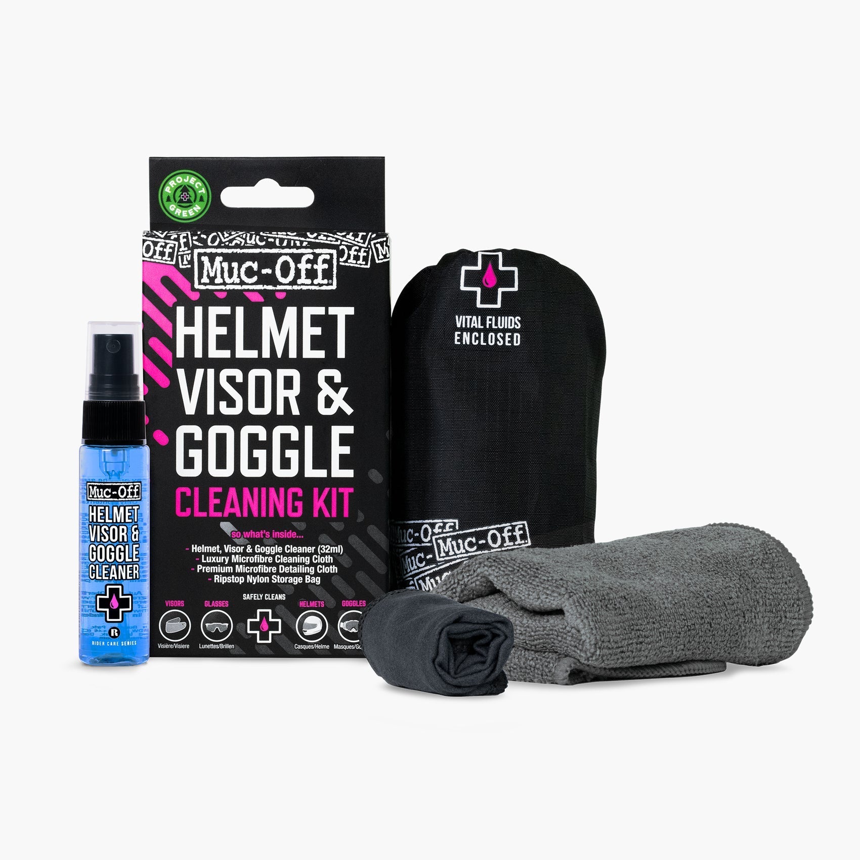 Muc-Off Helmet Visor & Goggle Cleaning Kit V2