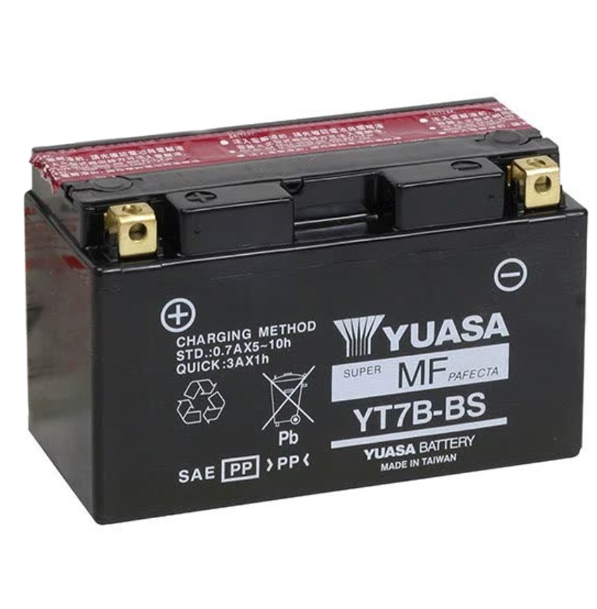 Yuasa YT7B-BS AGM Motorcycle Battery 12V (Rotax)