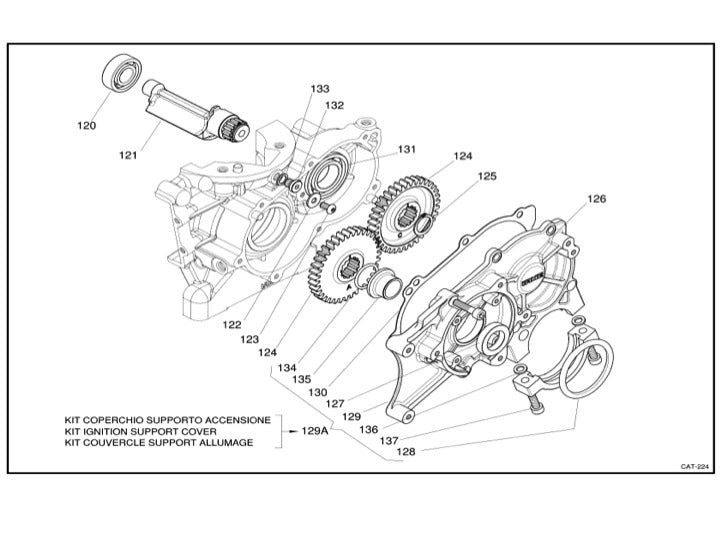 Iame X30 Balance Shaft Gear X30125755B