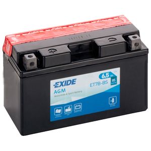 Exide ET7B-BS 12V AGM Motorcycle Battery YT7B-BS