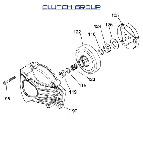 Iame Bambino, Water Swift & Gazelle Clutch Locking Nut