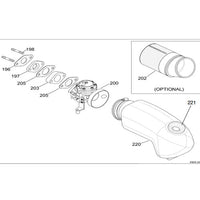 Iame Carb Inlet Stud M6 X 49.5 Water Swift & Gazelle