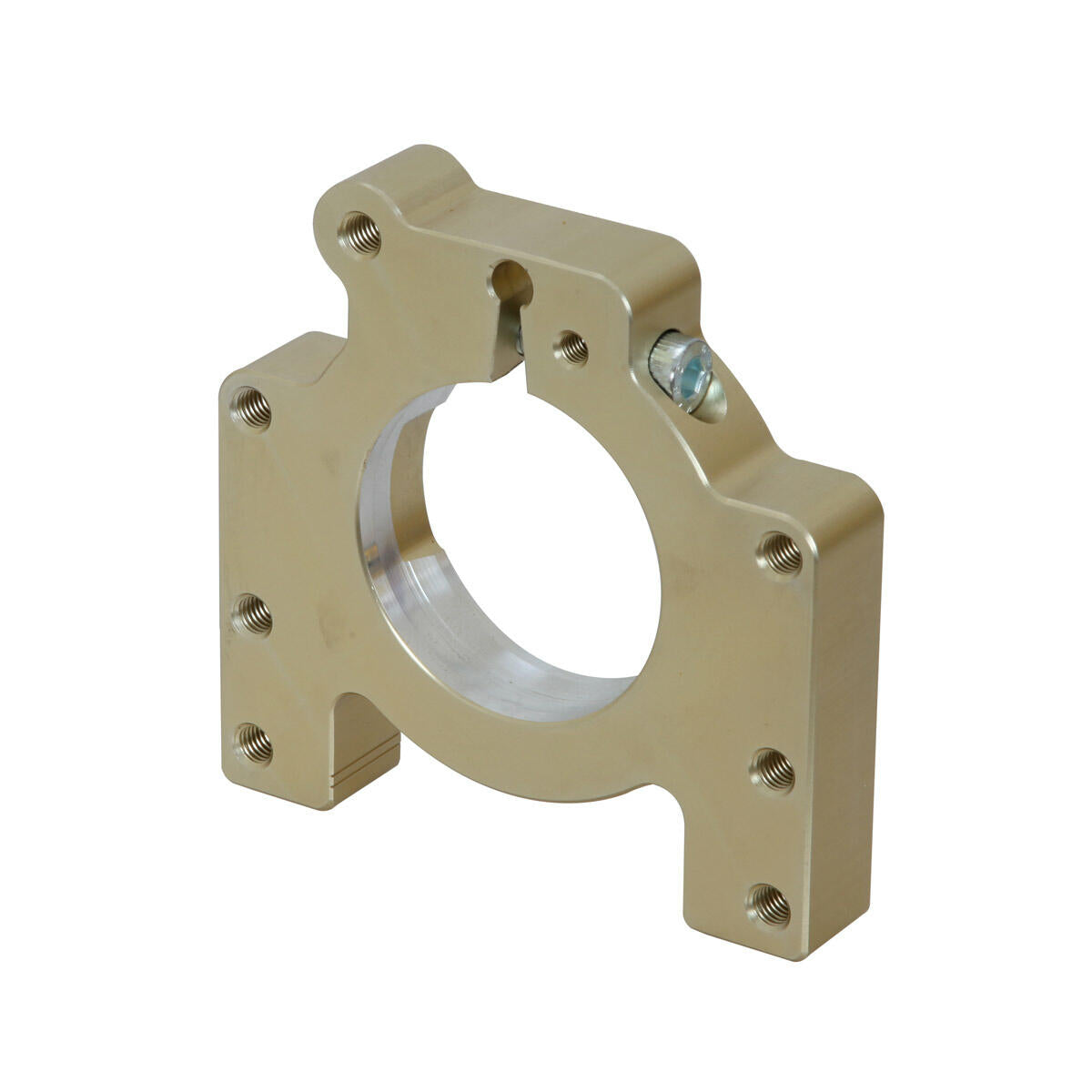 Aluminium 30mm Bearing Carrier - 4 Holes Gold