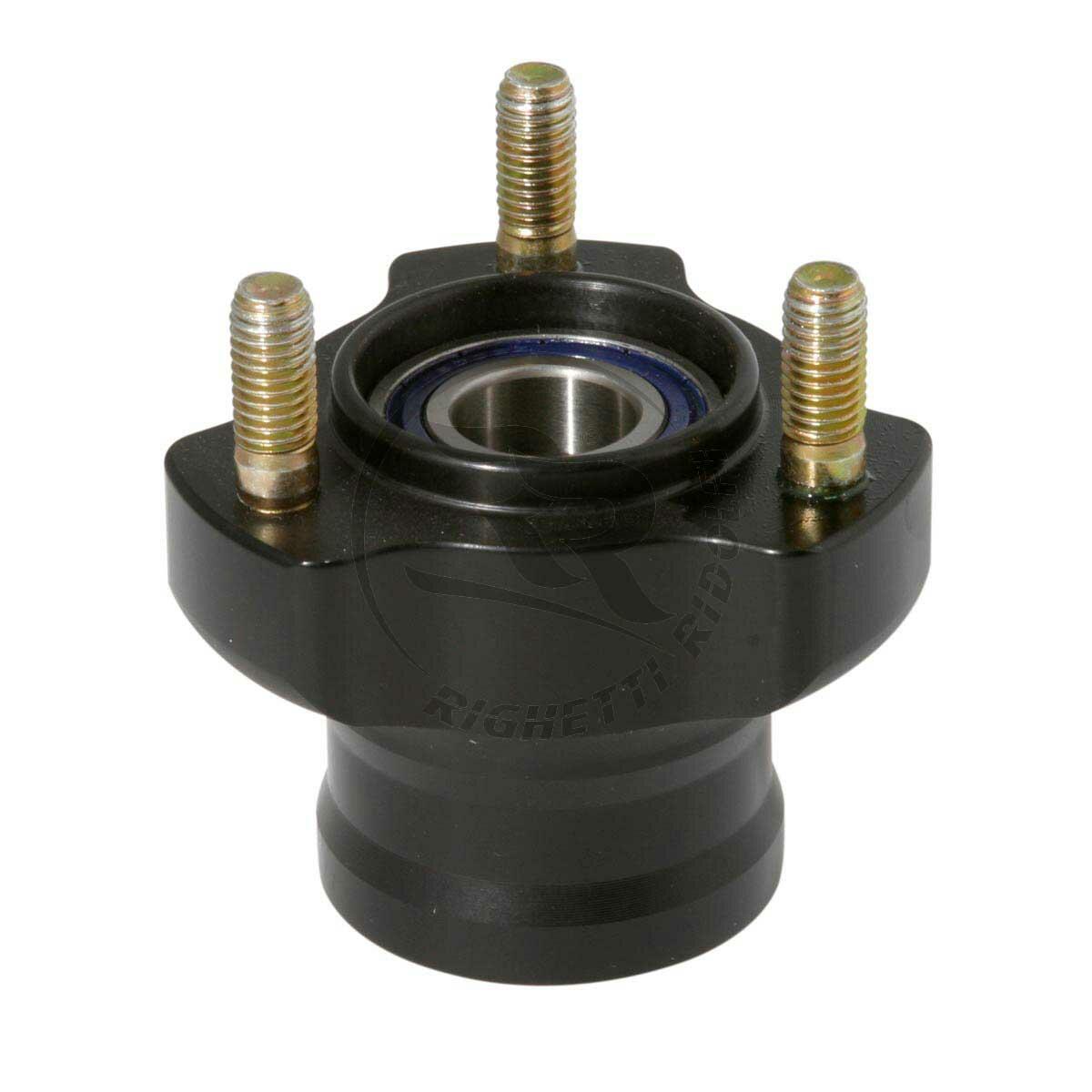 Front Wheel Hub 50mm (17mm Bearing) Black Anodized