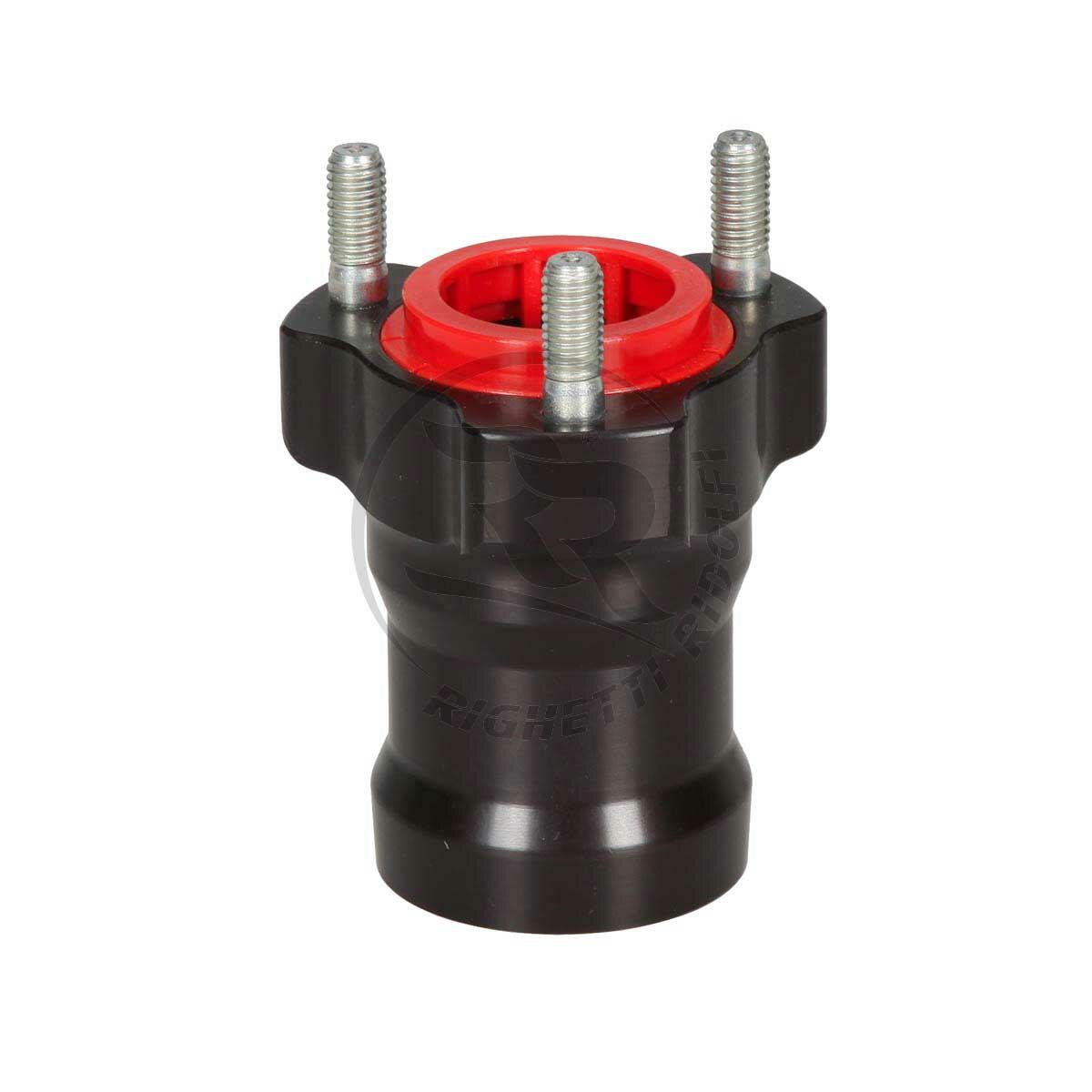 Front Hub L.75mm D.25mm Black Anodized