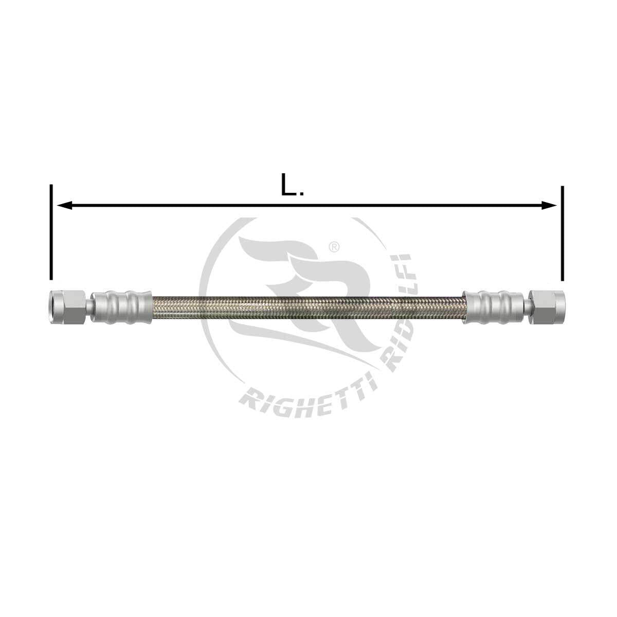 Stainless Steel Pipe 8mm Transparent/Black