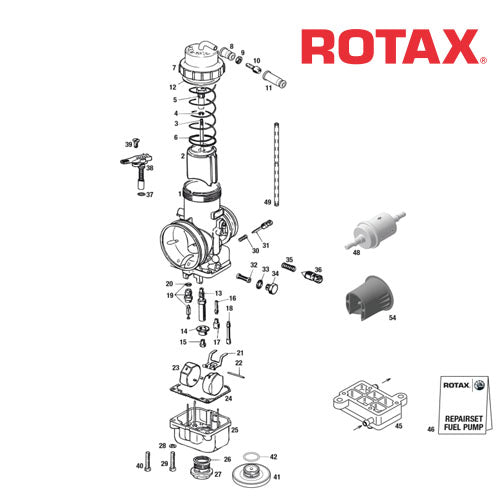 Rotax Max Evo Dell'Orto Complete Vhsb 34 Carburetor Xs