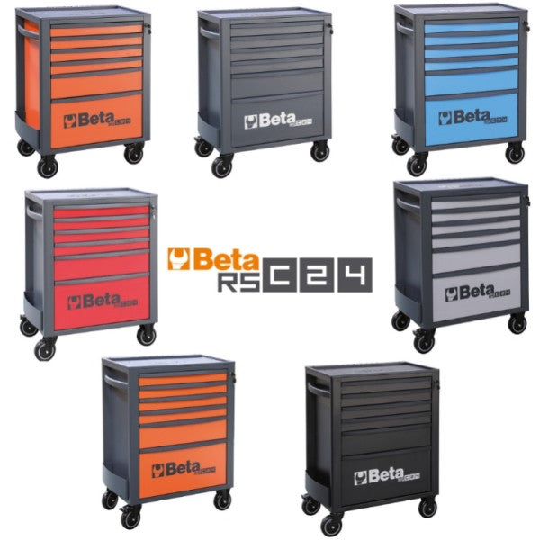 Beta Tools 6 Drawer Roll Cab Grey Model RSC24/6-A - 0