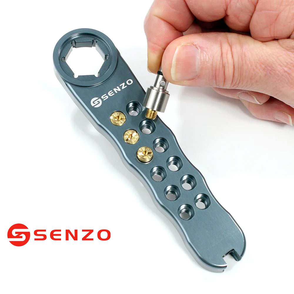 Senzo Rotax Jet Driver Spanner/Holder Driver With Magnet Titanium Colour