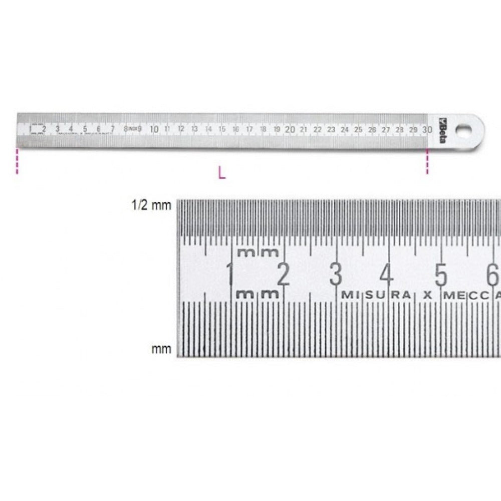 Beta Tools Steel Rule 300mm