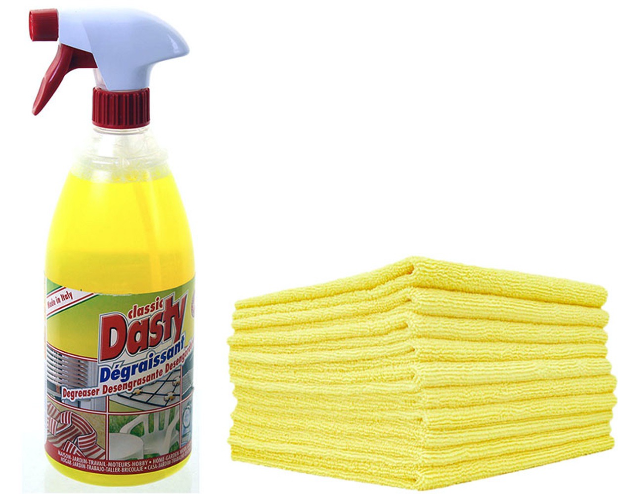 Bundle Kit For Cleaning Kart Microfibre & Dasty