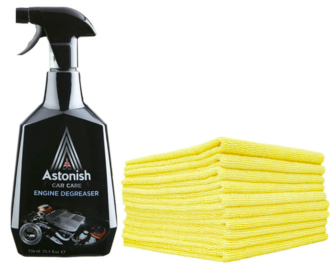 Bundle Kit For Cleaning Kart Microfibre & Astonish Clean