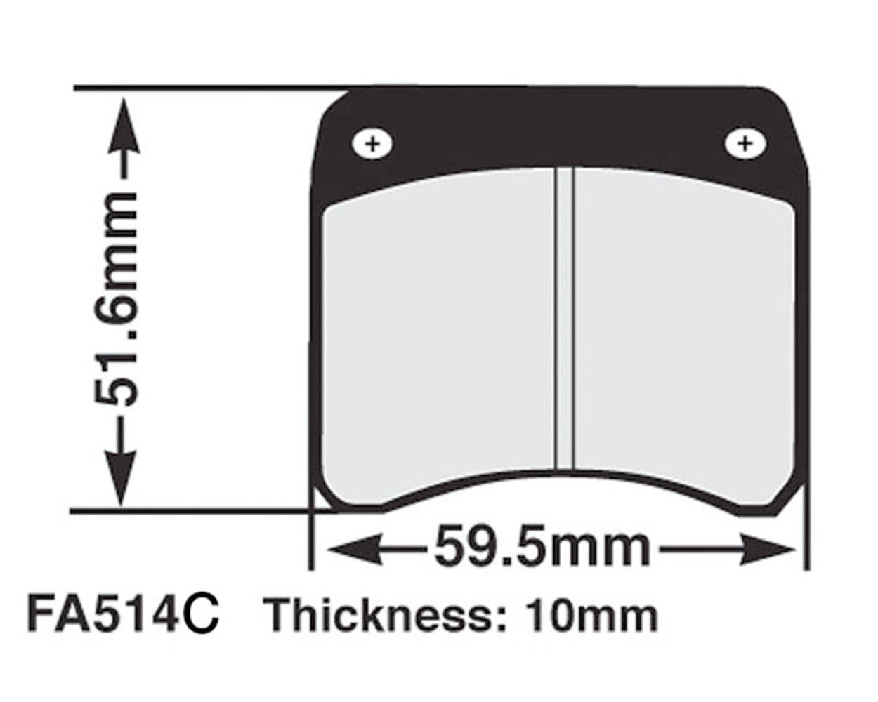 EBC Brake Pad Set FA514C (Kelgate/MX)