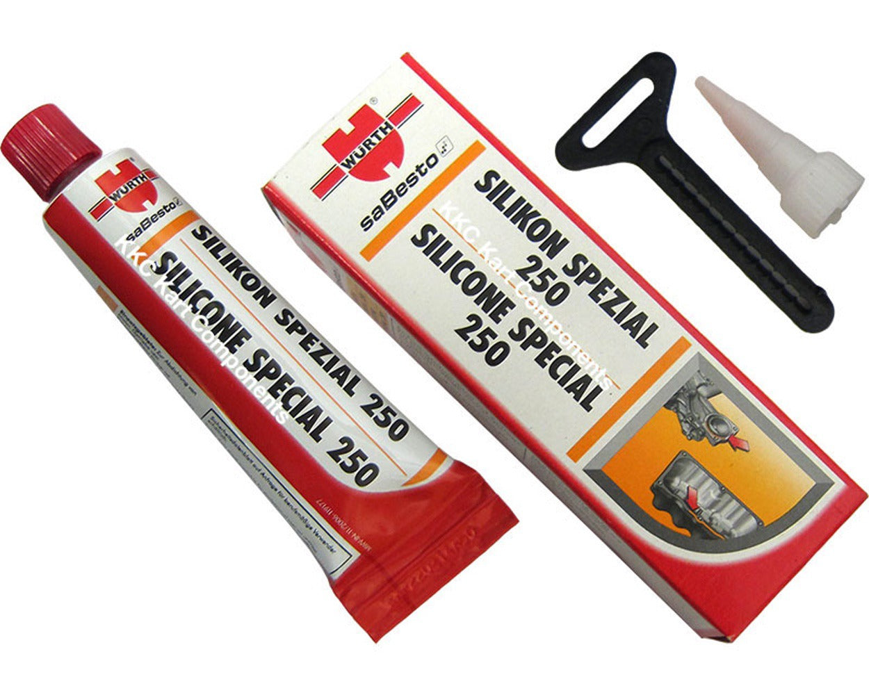 Wurth Red Silicone Exhaust Sealant 250