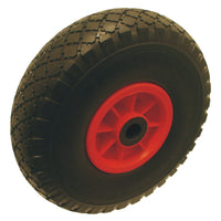 Red Plastic Foam Filled Trolly Wheel 10" 3.00-4