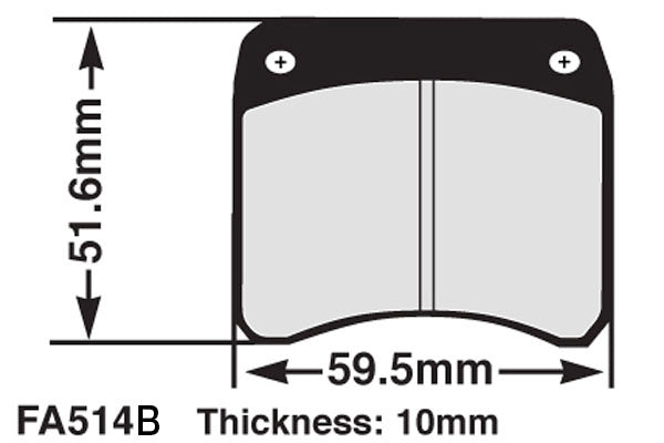 EBC Brake Pad Set FA514B