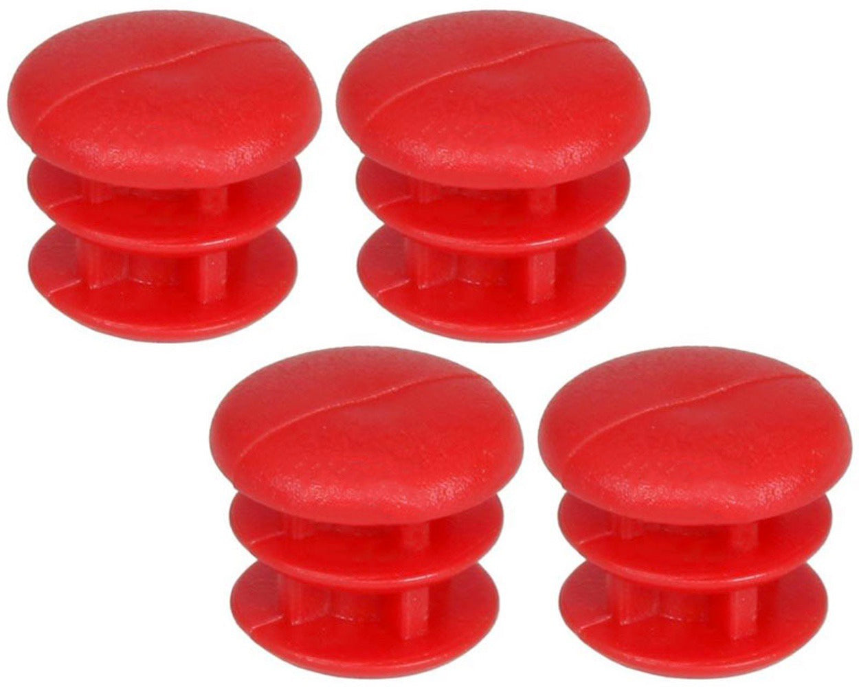 Rubber Cap For 12mm Tube Red X 4