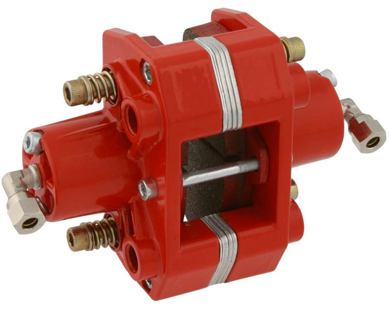 Hydraulic Brake Caliper Red Italian Type With Pads