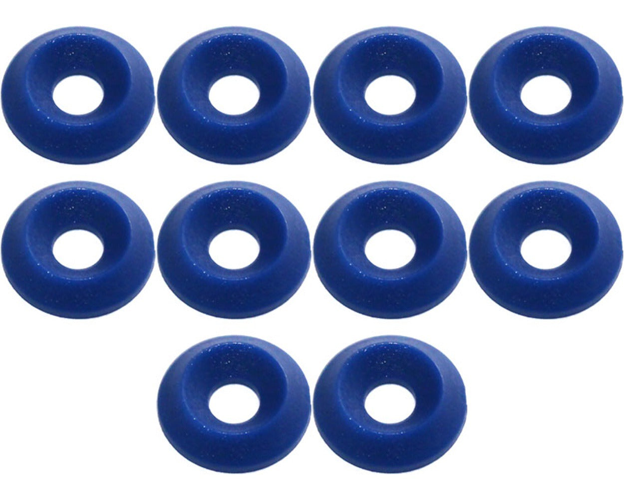 Countersunk Plastic Washer 17 X 6mm Blue X 10