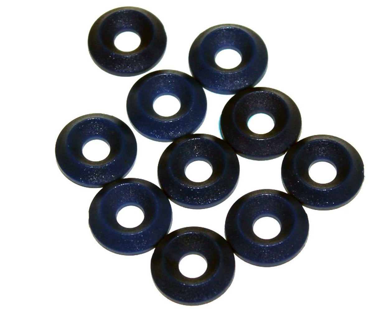 Countersunk Plastic Washer 17 X 6mm Black X 10