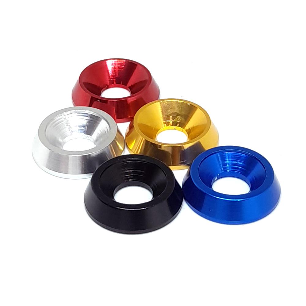 Aluminum CSK Washer Pack of 5 All Colours