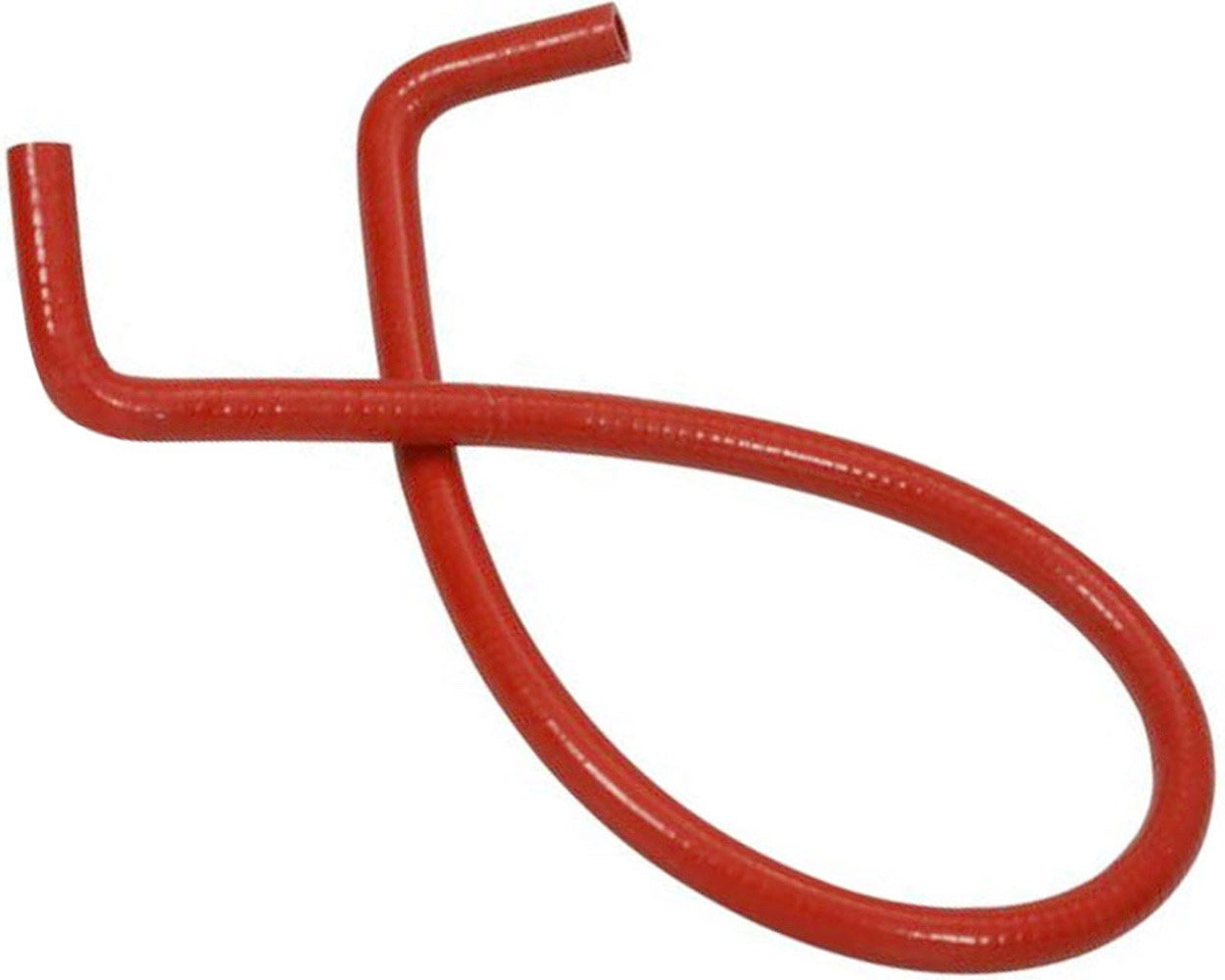 Silicone Water Hose Pipe With Dual Bends - Red