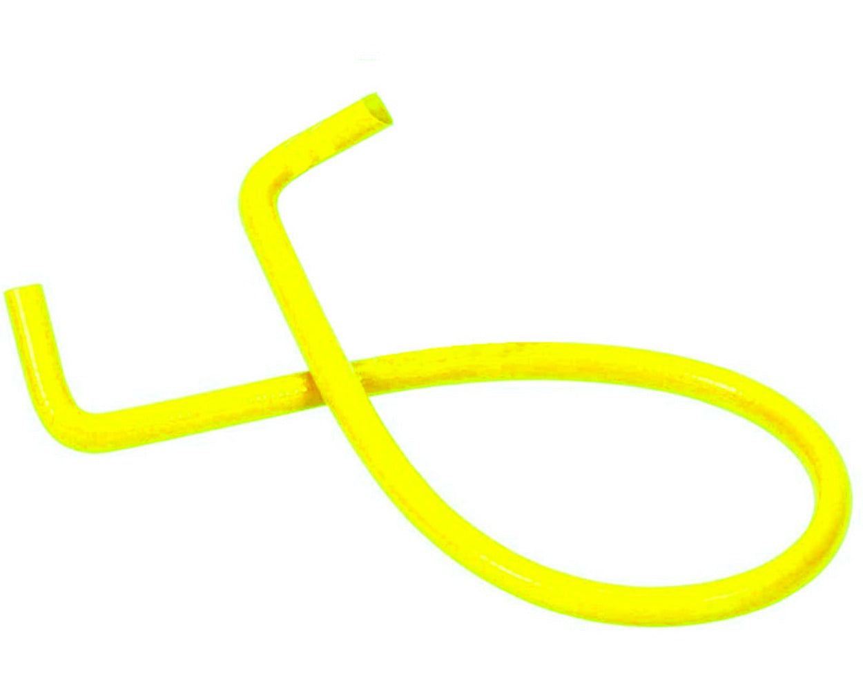 Silicone Water Hose Pipe With Dual Bends - Yellow