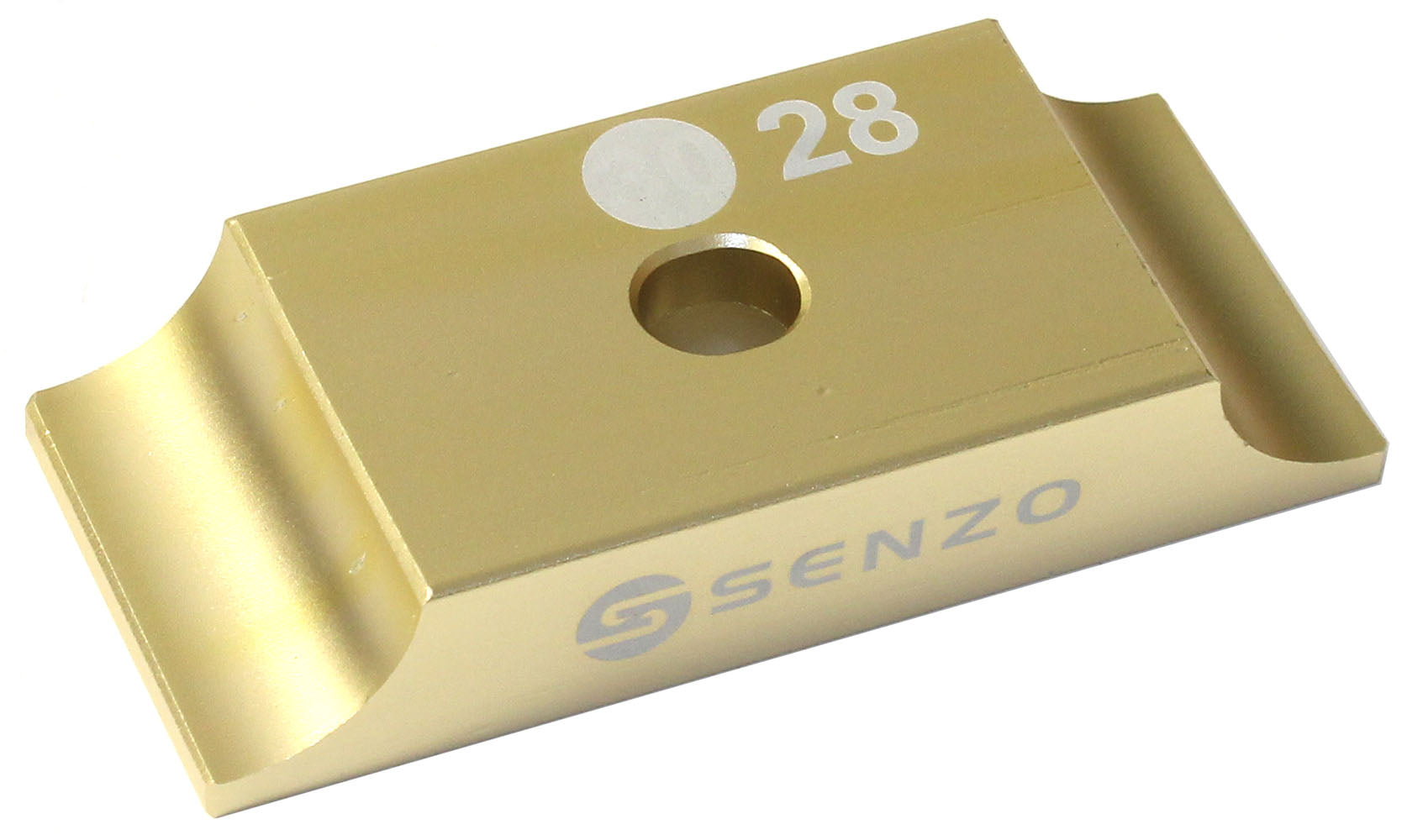 Senzo Flush 28mm Engine Clamp 10mm Gold Cadet