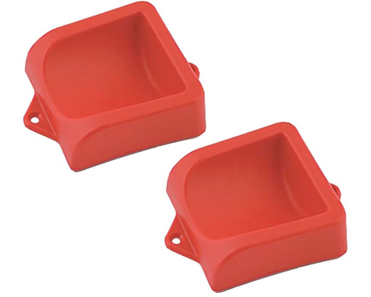 Plastic Heel Cup Pair Red