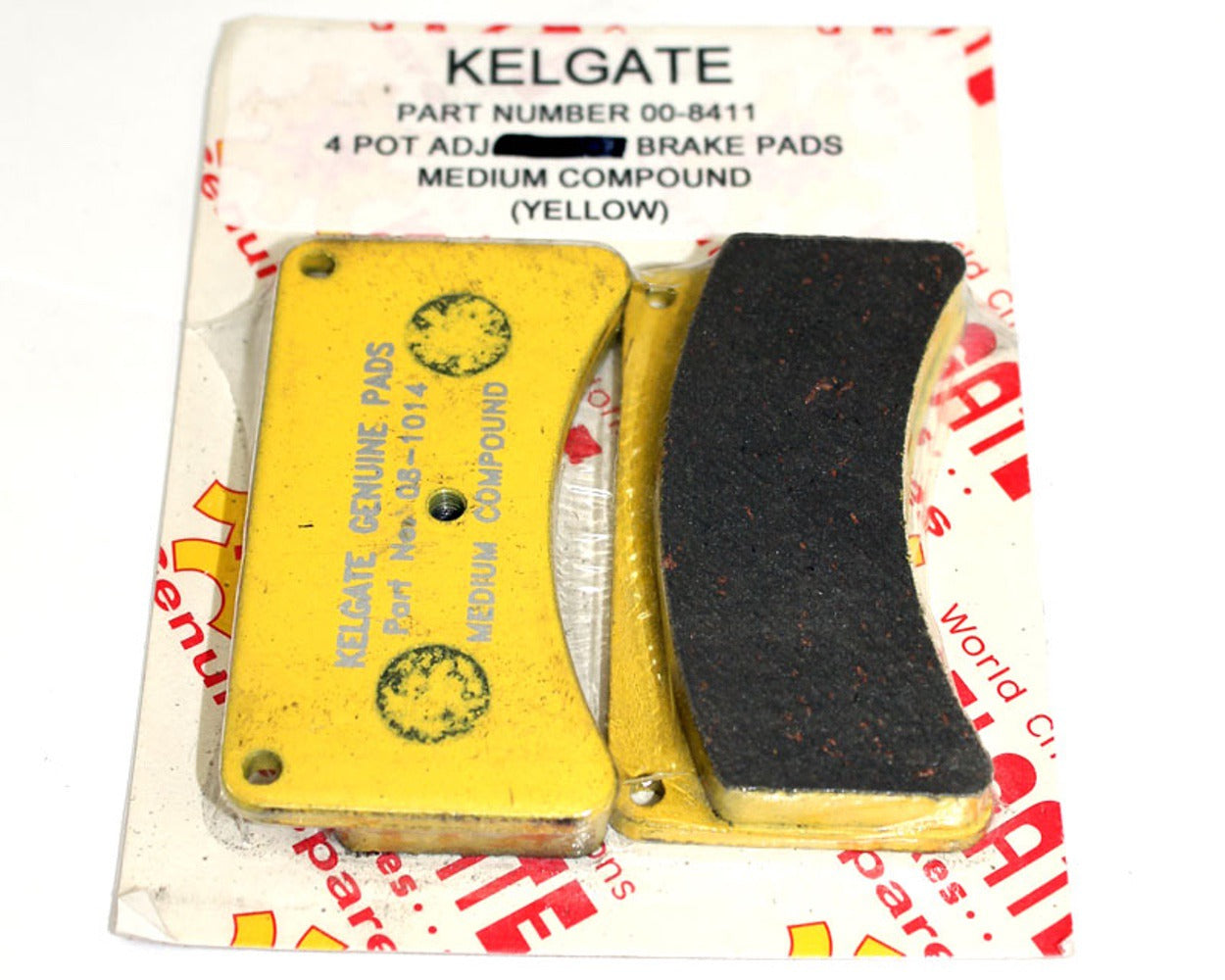 Kelgate 4 Pot Brake Pad Set Medium