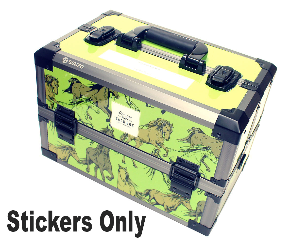 Tack Storage Box Sticker Set - Lime Green