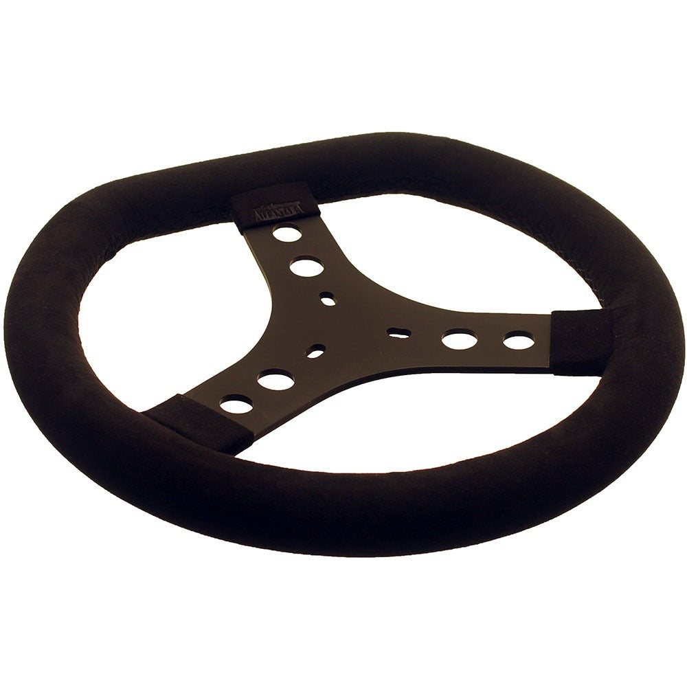 KG Flat Top Cadet Steering Wheel Black Suede