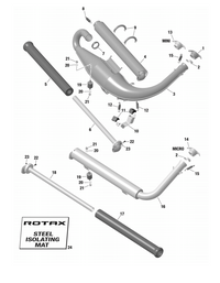 Rotax Max Evo Short Stainless Exhaust Spring 938798 Genuine